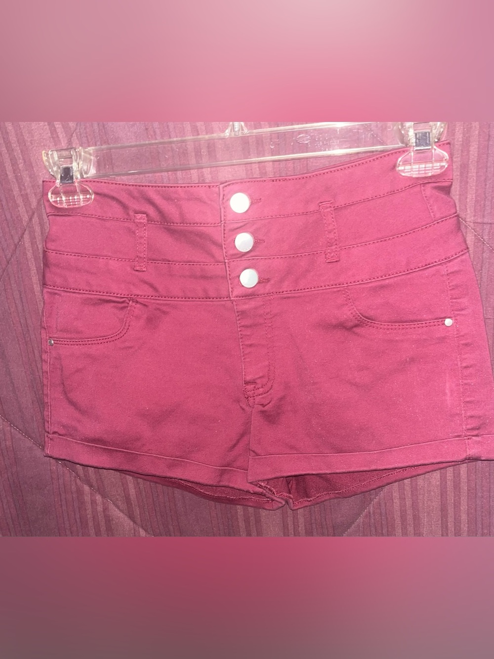 EUC, Refuge Burgundy Color Shorts, Size 4